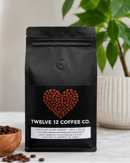 100% Arabica Whole Bean Coffee - Medium to Dark Roast